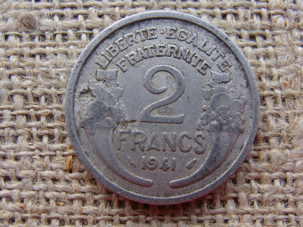 2 франка 1941 год. Франция