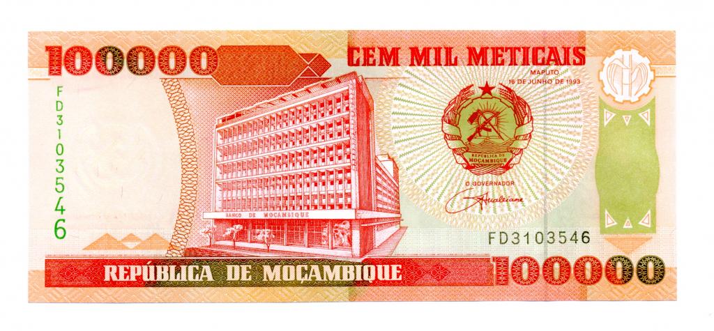 Мозамбик 100000 метикалов 1993