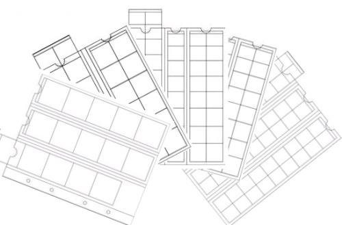 Leuchtturm лист для монет OPTIMA M54 (на 54 ячейки).