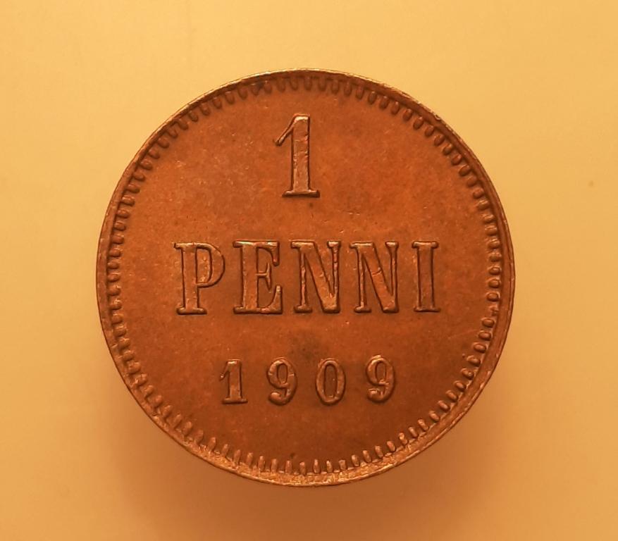 1 пенни 1909