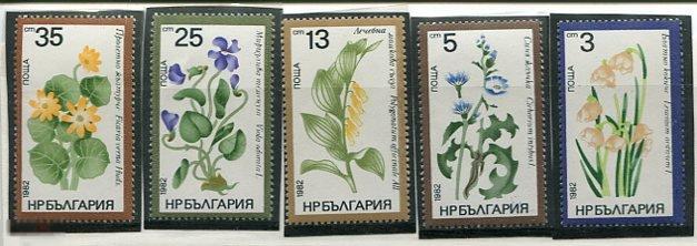 БОЛГАРИЯ 1982 ЦВЕТЫ