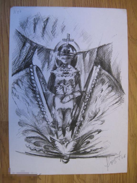 Костеша С.В.(1957-2013) 30х20см Рисунок
