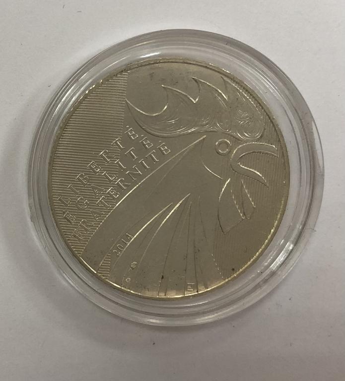 Франция 10 евро 2014 Петух СЕРЕБРО