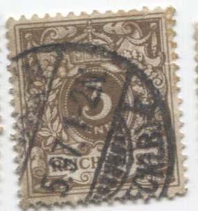 1889 Германия стандарт номинал 3пф.гаш