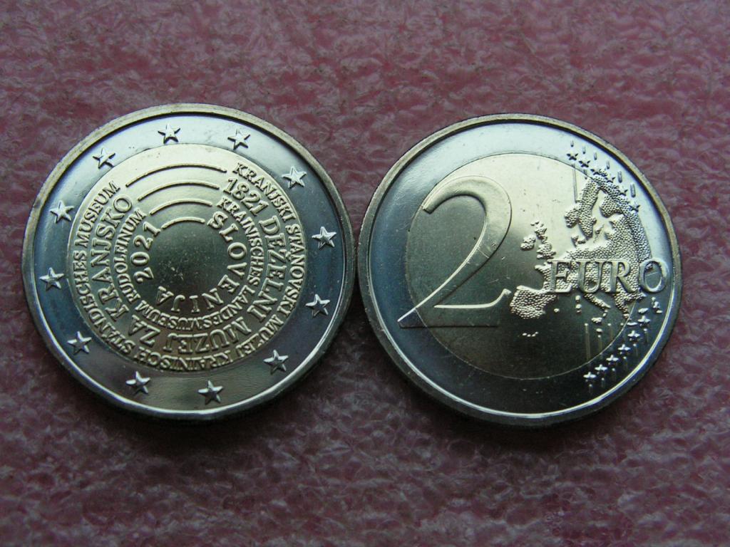 Юги/Словения 2 евро 2021 Дом-музей Франце Прешерна unc