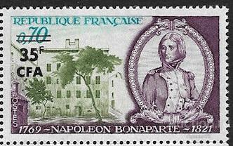 Реюньон 1969 пс Наполеон надп MNH Mi#465