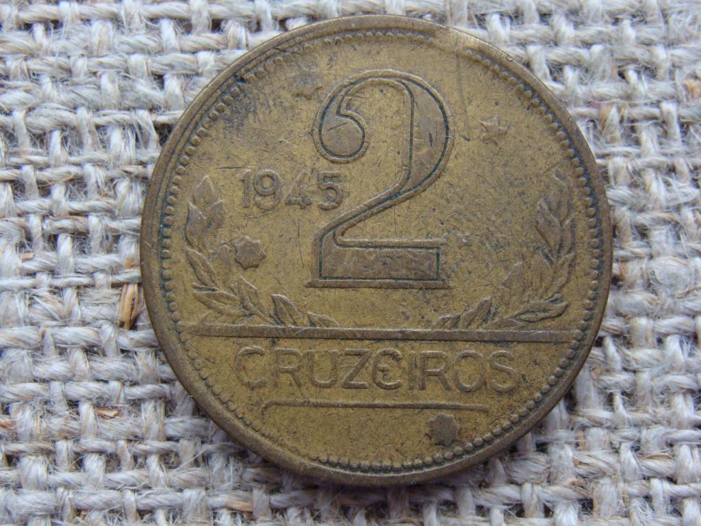 2 крузейро 1945 год (WT). Бразилия. РЕЖЕ !!!
