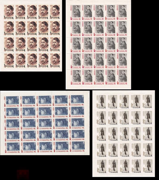 1965, ИЗОБРАЗИТЕЛЬНОЕ ИСКУССТВО, марка ЛИСТ, живопись, серия 