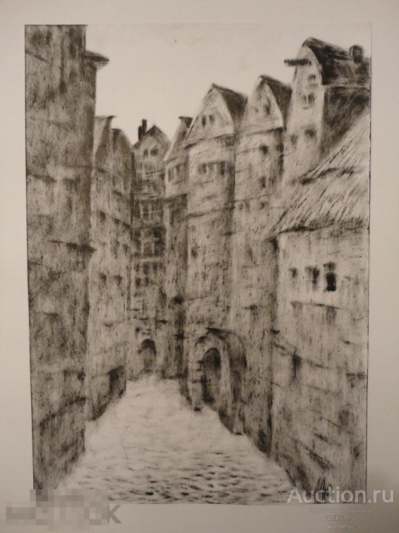 графика .    Архитектура,  старинные  дома