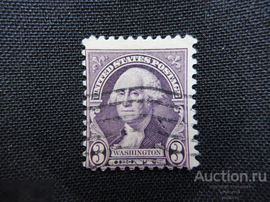 Марки. США. Джордж Вашингтон 1932г. 3 цента. 