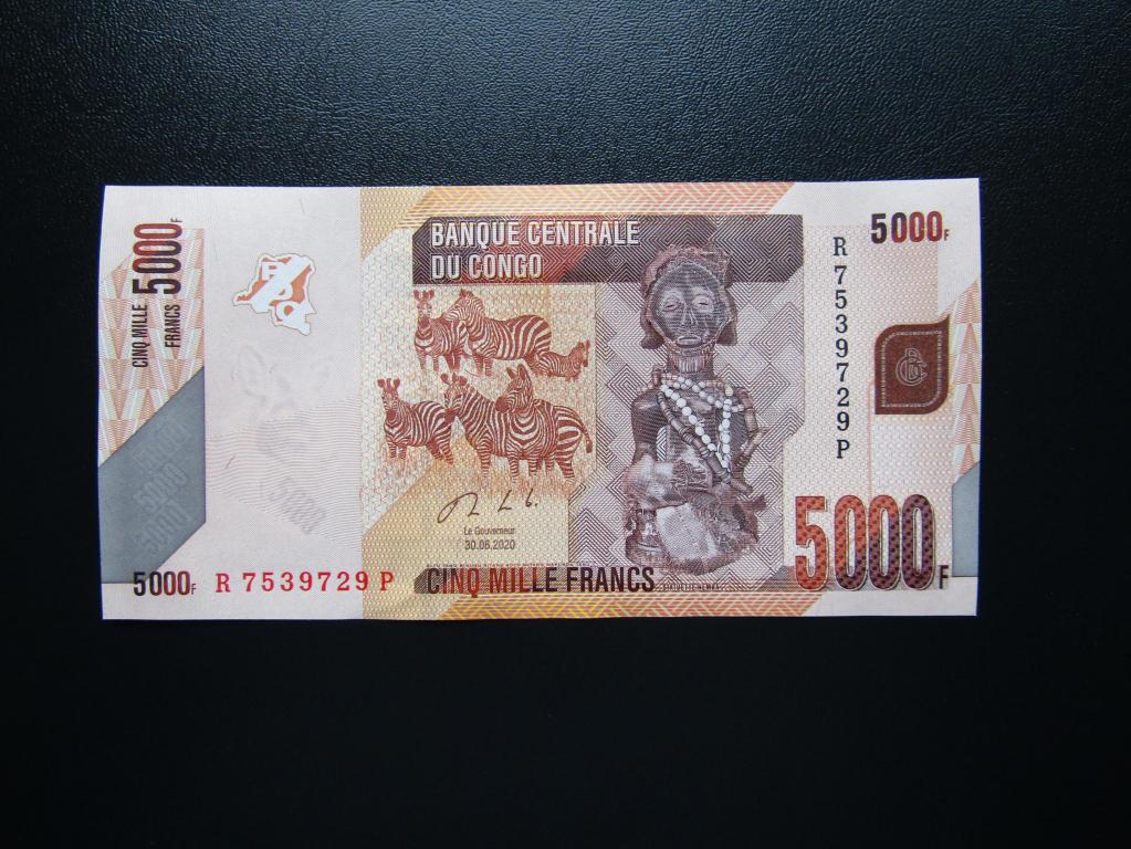 Конго - 5000 франков 2020г. UNC.