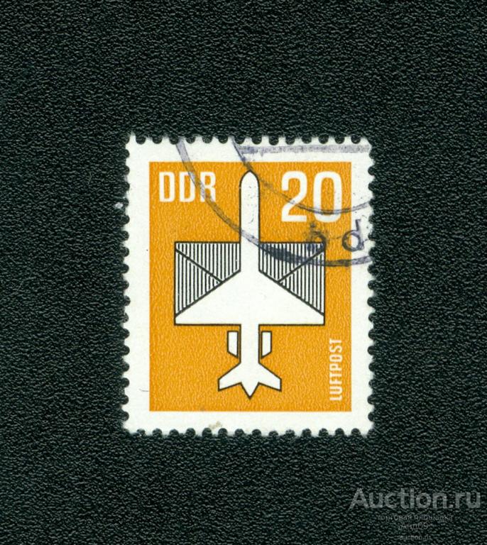 1983 г. ГДР - Самолет и конверт (s3108)