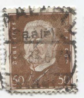 1928 Германия рейхспрезидент Гинденбург 50 пф.гаш