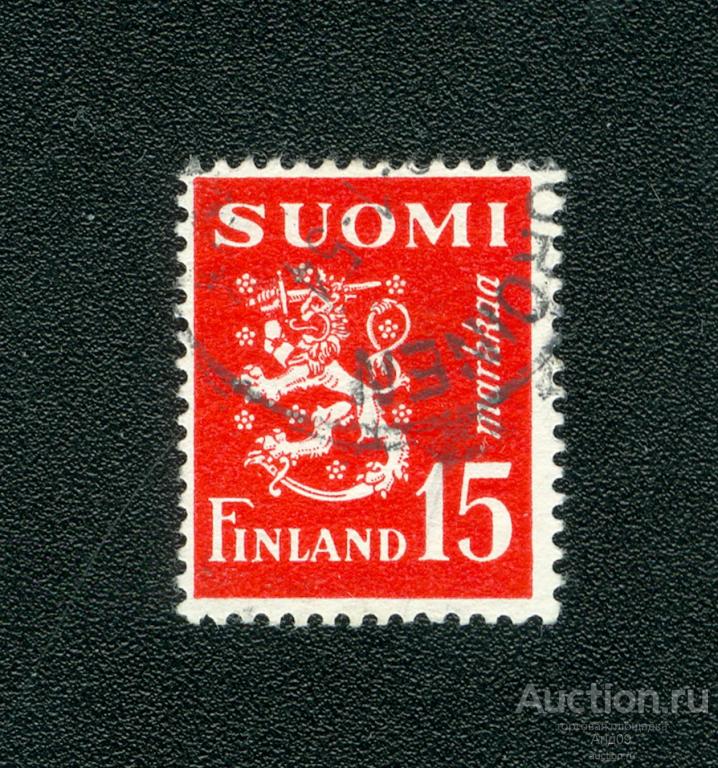1952 г. Финляндия - Геральдический лев (s3181)
