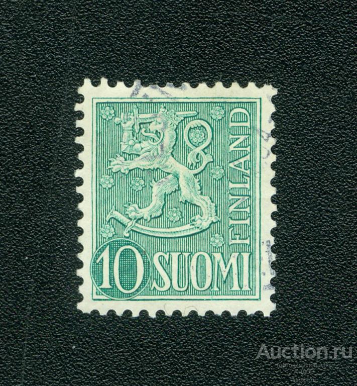 1954 г. Финляндия - Геральдический лев (s3180)