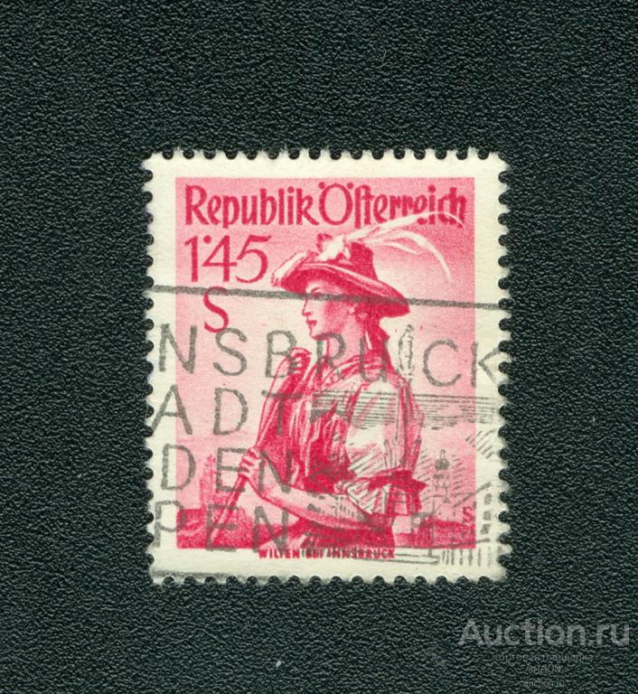 1951 г. Австрия - Провинциальные костюмы (s3315)