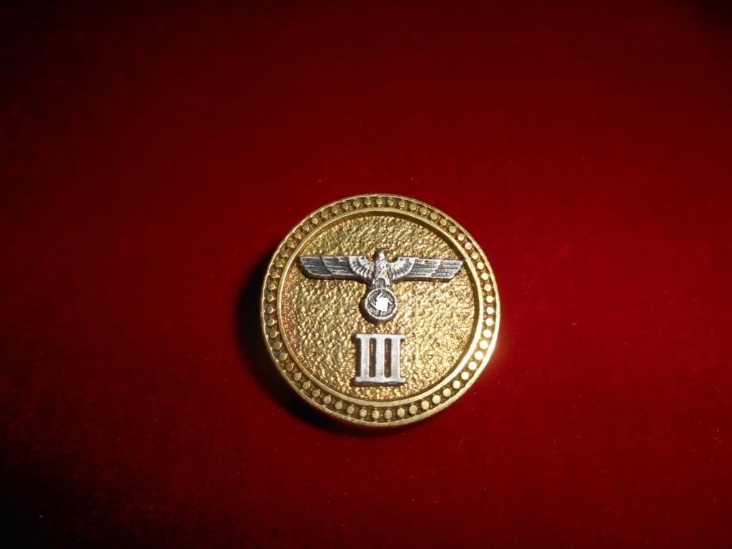 Знак Послевоенный Европейский для Ветеранов 3 Рейха Германия Латунь Серебро Редкий
