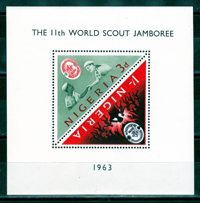 Нигерия 1963 Скауты М 136-137 Блок MNH