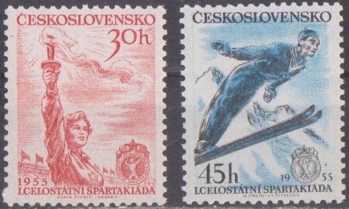 Чехословакия 1955 г.  Спорт  *