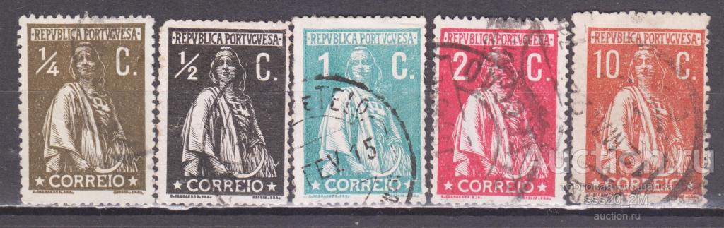 Португалия 1912 Церера Mi204А-206А,208A,213А