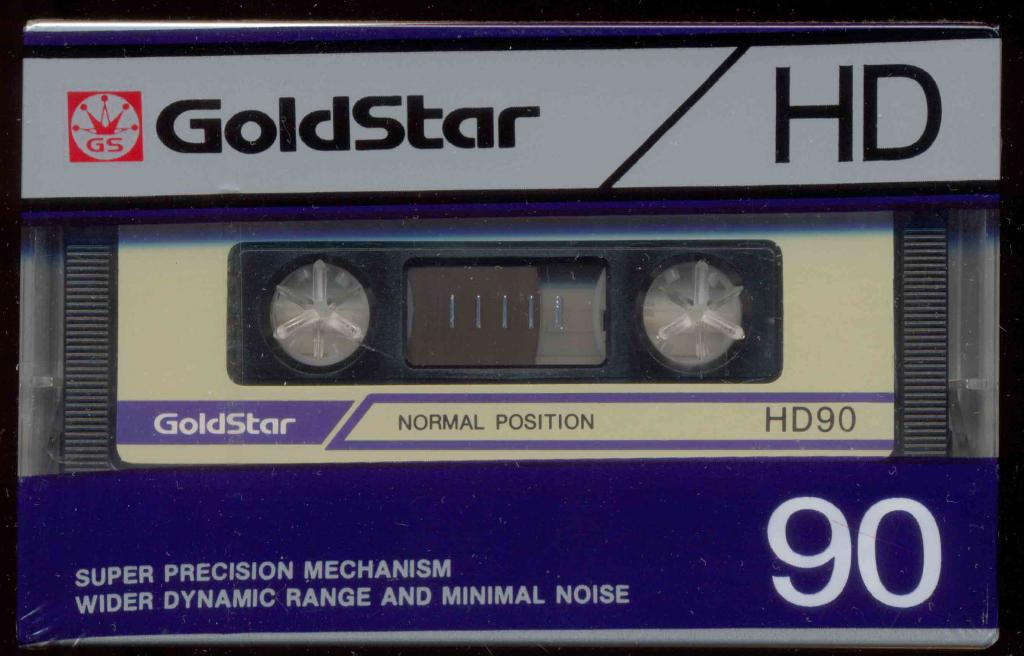 GOLDSTAR HD 90 Korea 1986 г. аудио кассета ЗАПЕЧАТАНА ( лот В )