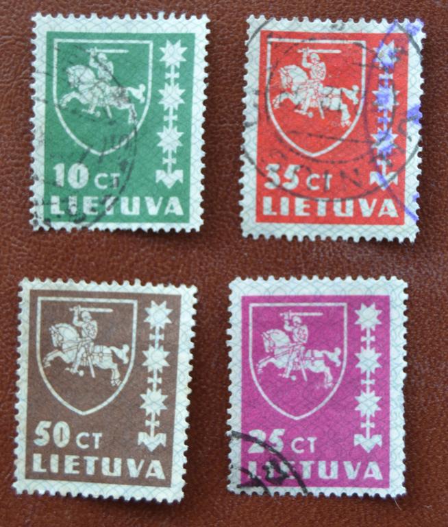 Литва 1938 год Стандарт Герб Погоня Гаш @