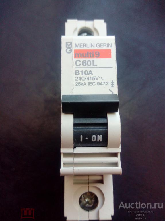 Выключатель автоматический Merlin Gerin Multi 9 С60L B10A AC240-415V