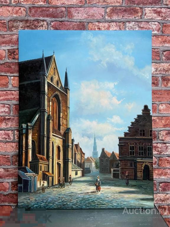 Картина "Голландский пейзаж".Холст, масло. Тихонов П. 2019 год