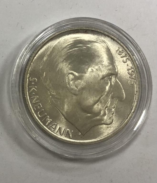Чехословакия 50 крон 1975 Нейман СЕРЕБРО