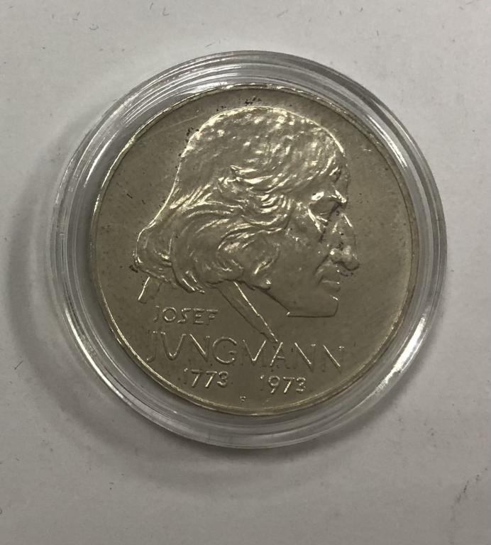 Чехословакия 50 крон 1973 Юнгман СЕРЕБРО