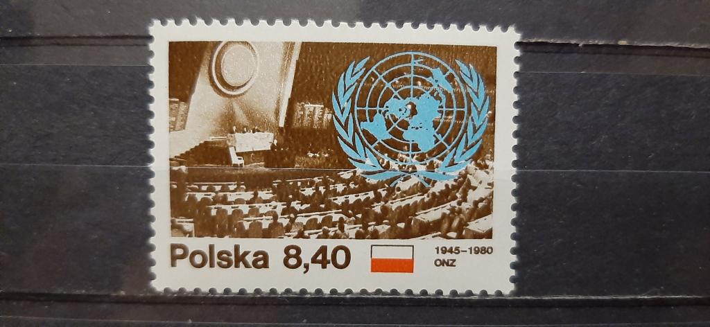 Польша 35 лет ООН Организация Объединённых Наций 1980 **