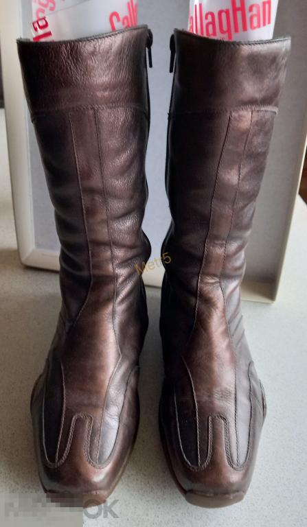 САПОГИ COLLAGHAN ИСПАНИЯ ЗИМА КОЖА ЦИГЕЙКА 36 