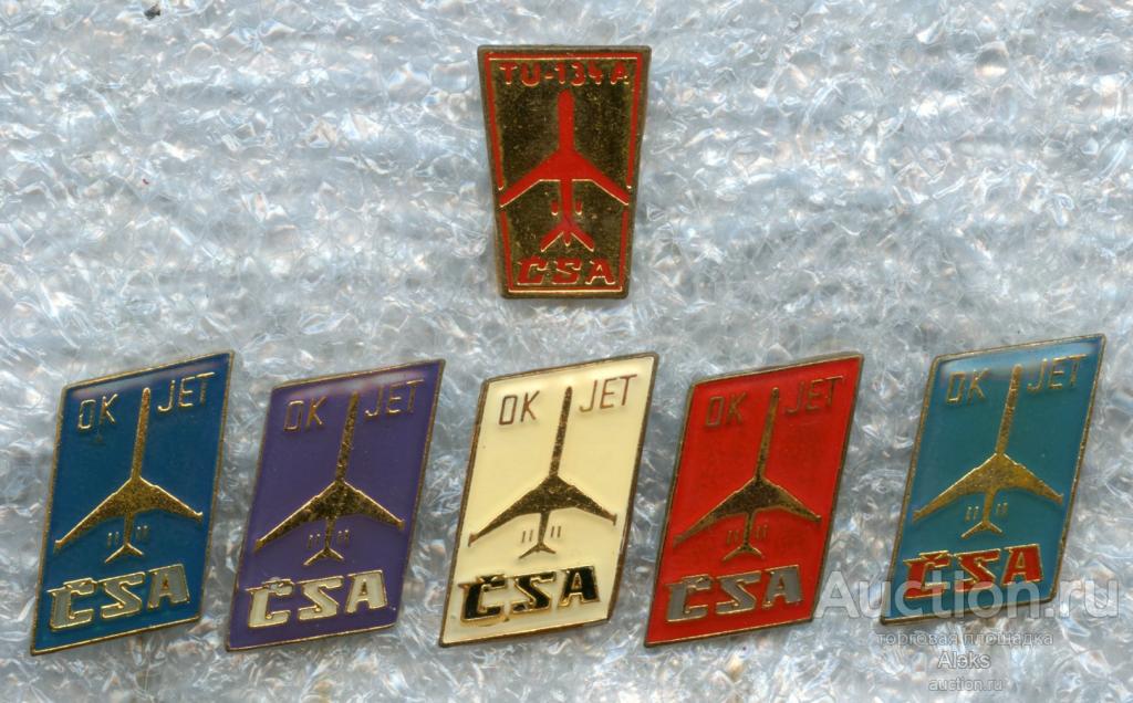 авиация - Ту-134А "CSA" Czech Airlines (OK JET)(Авиакомпания)(Чехия)