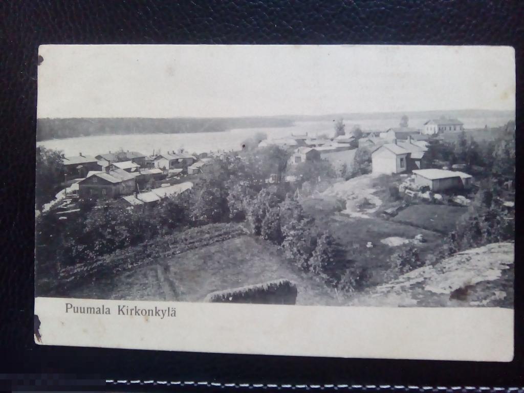 Дореволюционная открытка Финляндии, Пуумала Кирконкула(Puumala Kirkonkyla) 