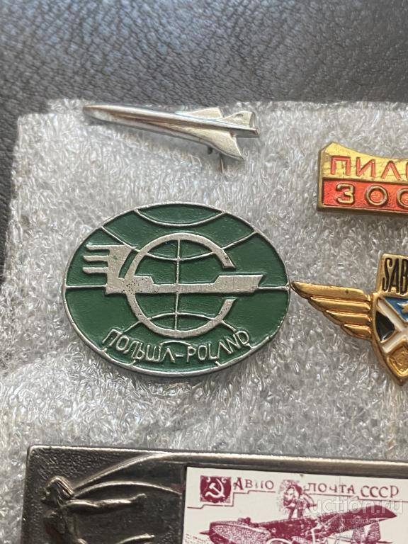 Знак. Значок, Польша - POLAND. ГЛОБУС. КОРАБЛЬ. СУПЕР РЕДКИЙ RRR