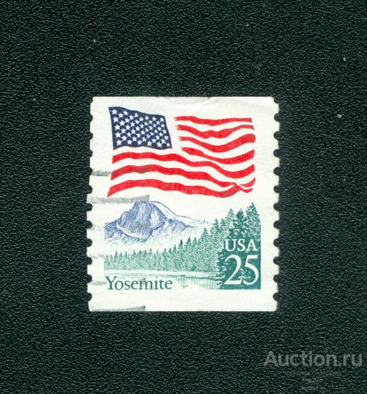 1988 г. США - Флаг над Йосемити (s4018)