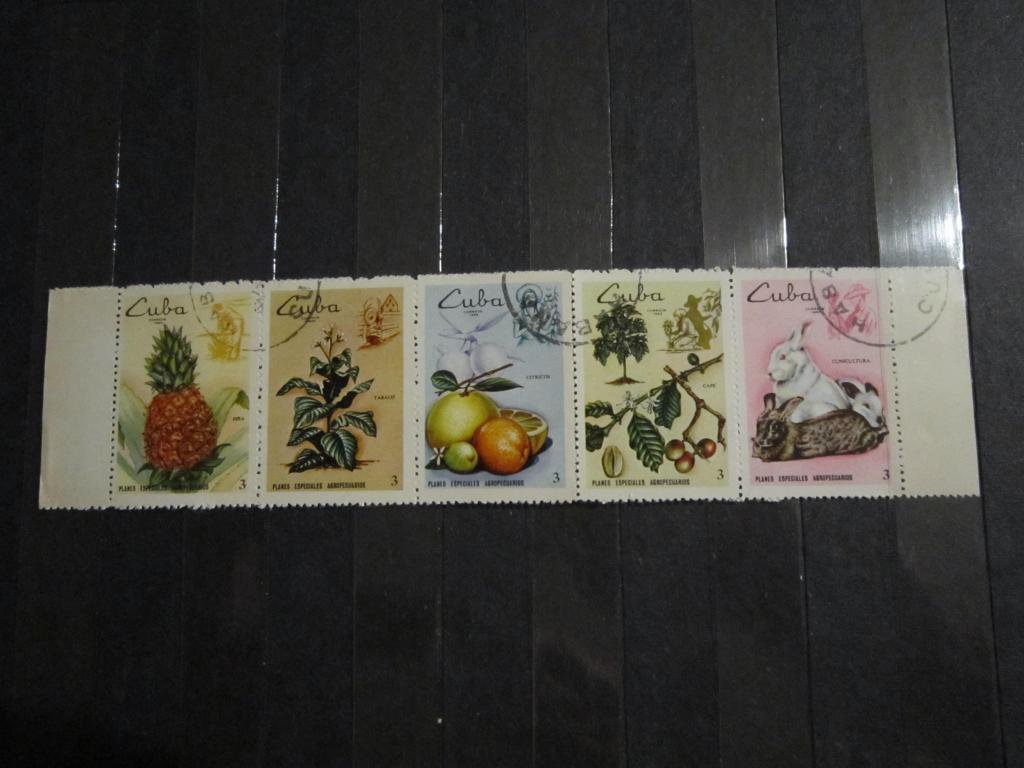 Марки Овощи фрукты Развитие сельского хозяйства Куба 1969 г.