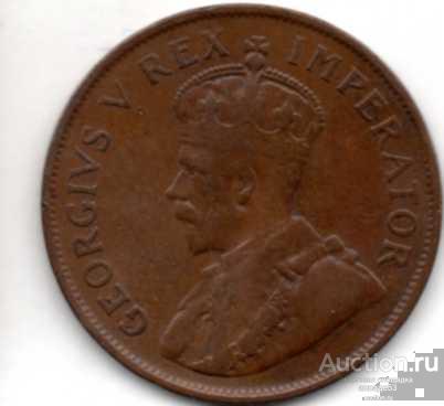 ЮАР 1 пенни 1929 г. Парусник  21_2_4