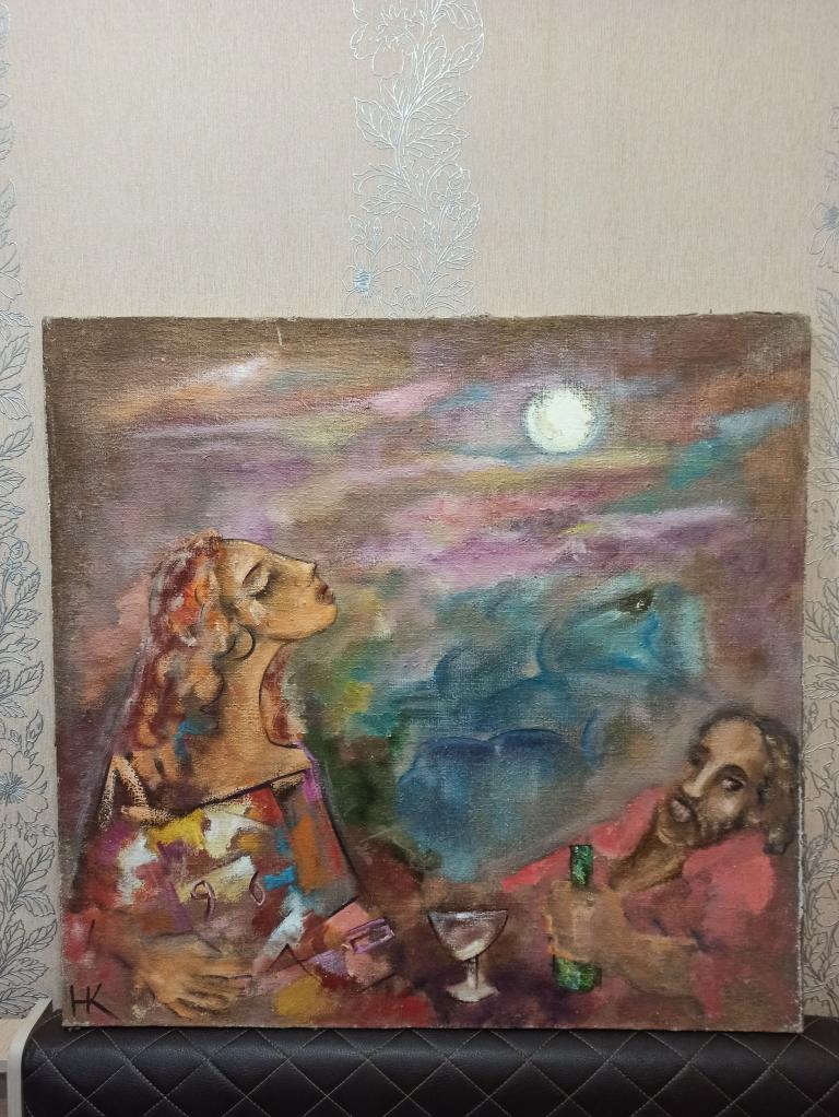 Жанровая живопись, Николай Карпецкий, цыганская романтика, Тамбов, холст,  масло, 89х85см. — покупайте на Auction.ru по выгодной цене. Лот из Липецкая  область, г.Липецк. Продавец Alehandro48. Лот 211882154145309