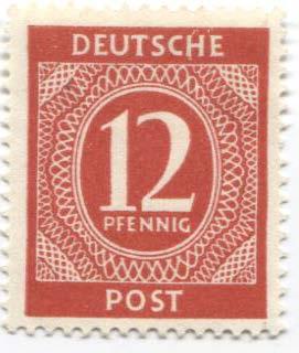 1946 Германия Стандарт 12 пф.*