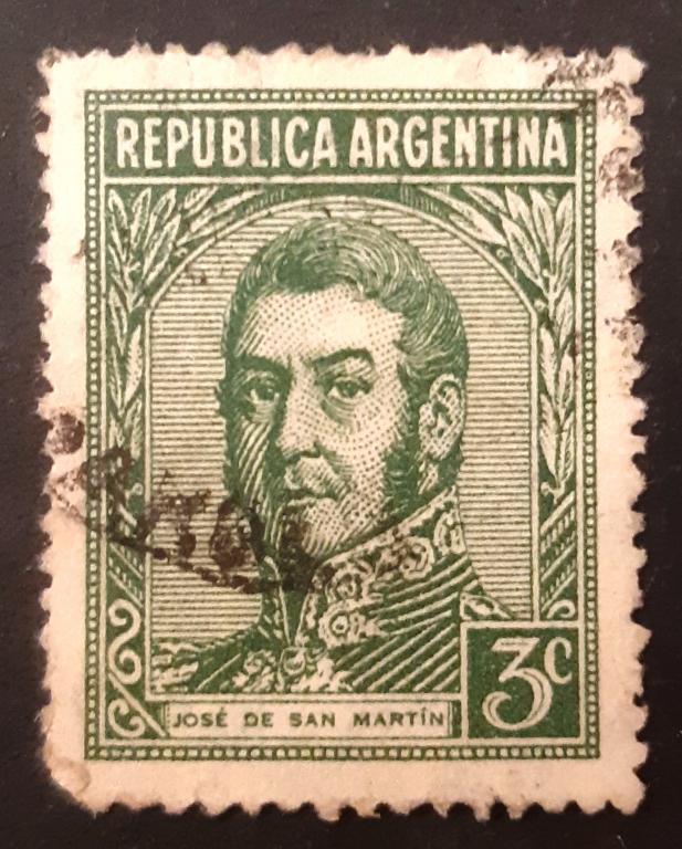 Аргентина 1935 г. Персоны. Генерал Хосе де Сен-Марти. Mi: AR 403.