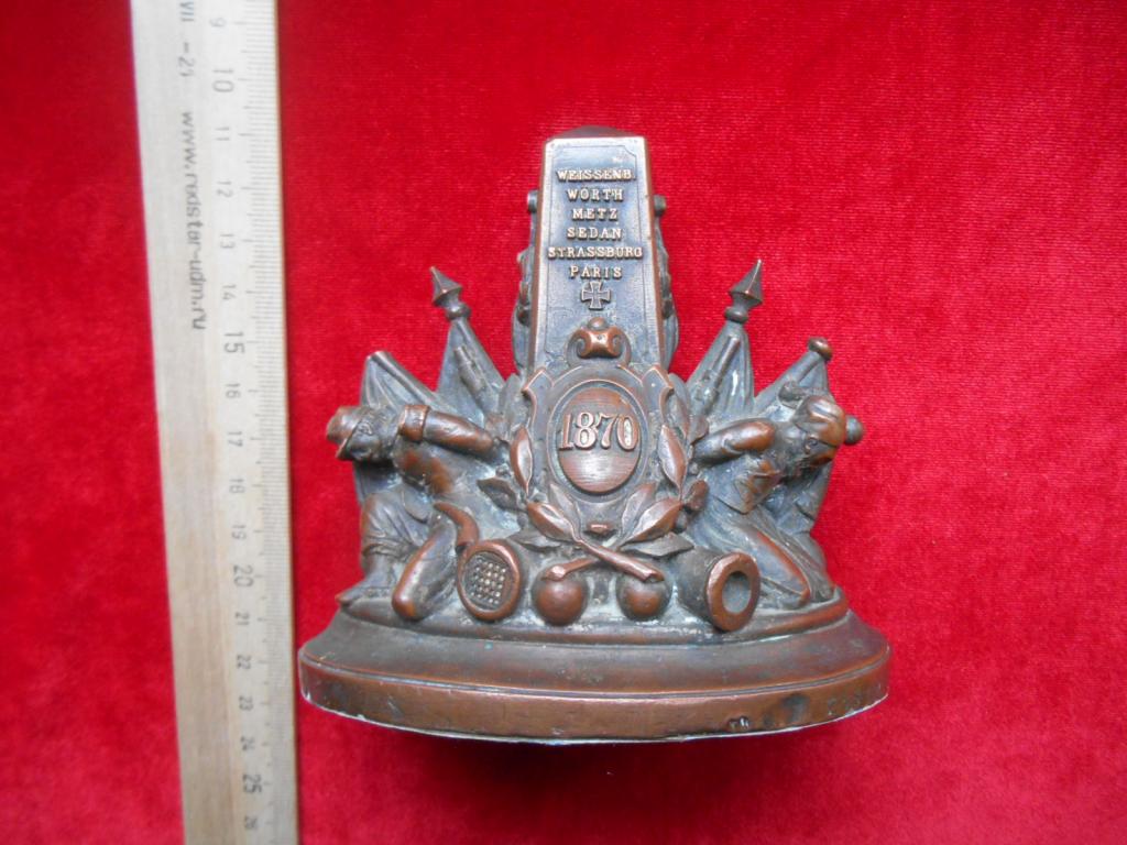 Скульптура Памятник Франко-Прусская Война 1870-1871 гг Медь XIX Век Бронза Редкость
