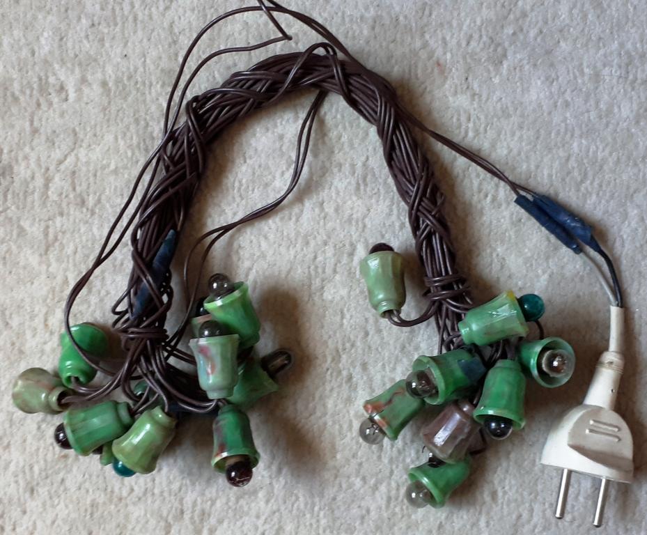 СССР. Старинная редкая ёлочная гирлянда