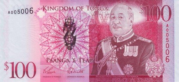 Тонга 100 панга 2008 год ПРЕСС/UNC