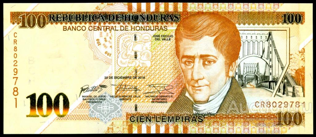 Гондурас 100 лемпир 2016  пресс № 102c