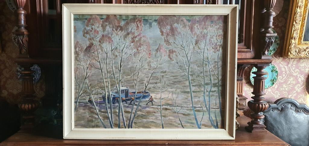 А. Кузнецов « Буксир »  1968 г. / соцреализм /  Кемерово / Кузбасс