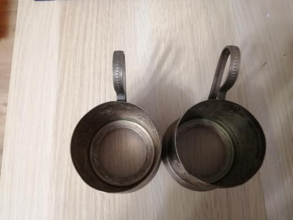 Подстаканики, всадник на коне, 2 шт. СССР