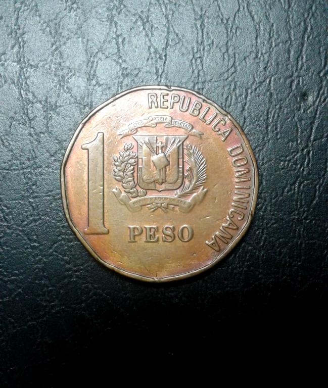 1 песо, 1992 г. Доминикана, Америка (1А4)