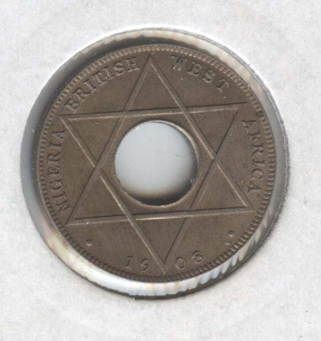 Британская Западная Африка 1/10 пени 1908 Эдуард 7