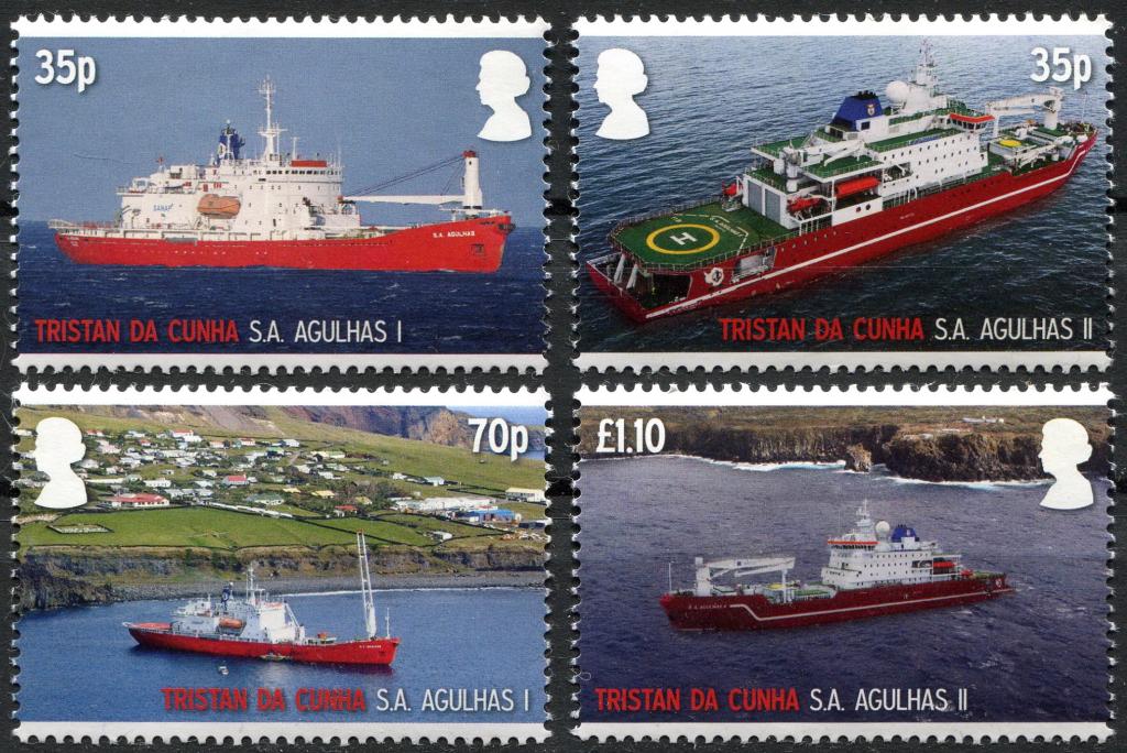 2012 г Тристан да Кунья корабли  флот    MNH чист